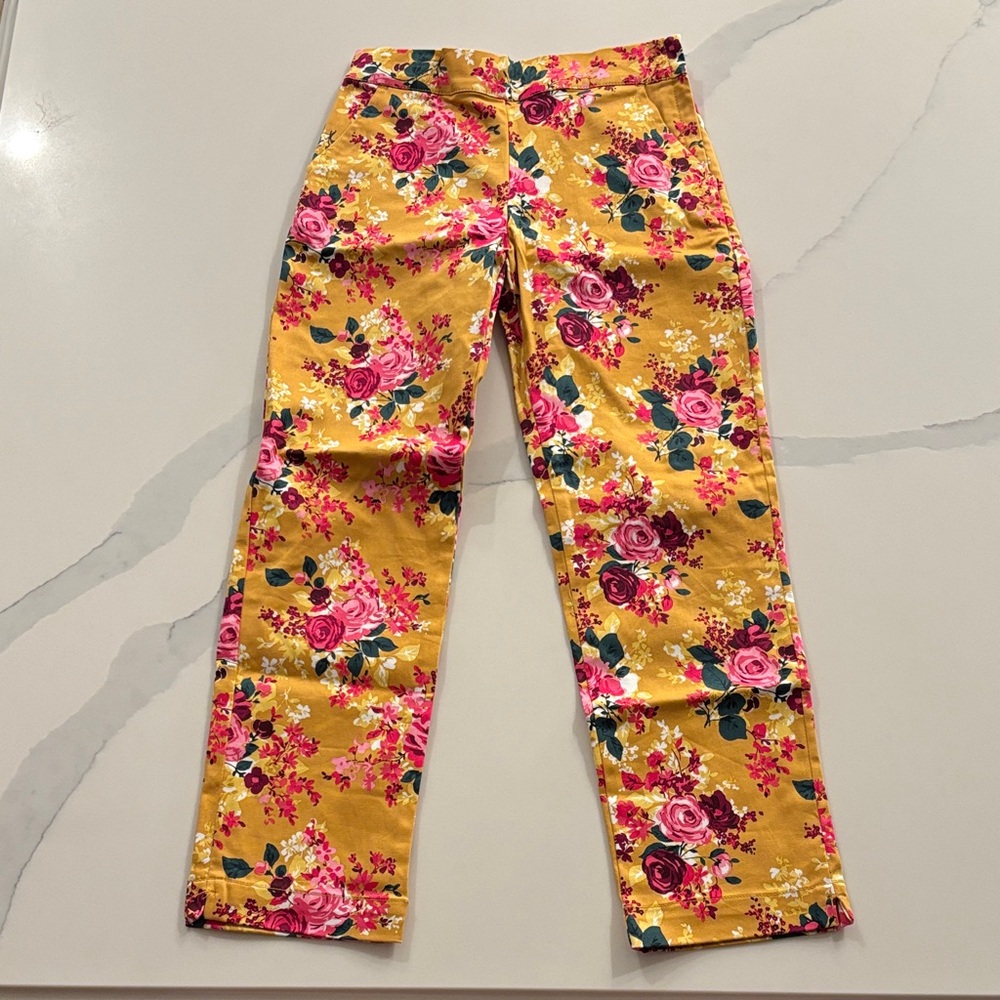 Easter Janie and Jack Floral Pants Girls Pants Size 8 Excellent Condition